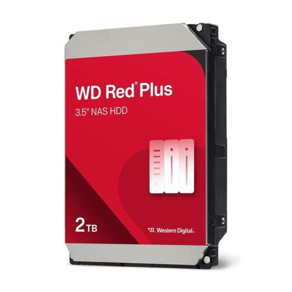 WD 2TB Red Plus Internal NAS HDD 3.5″ SATA, 5400 RPM, 175MB/s