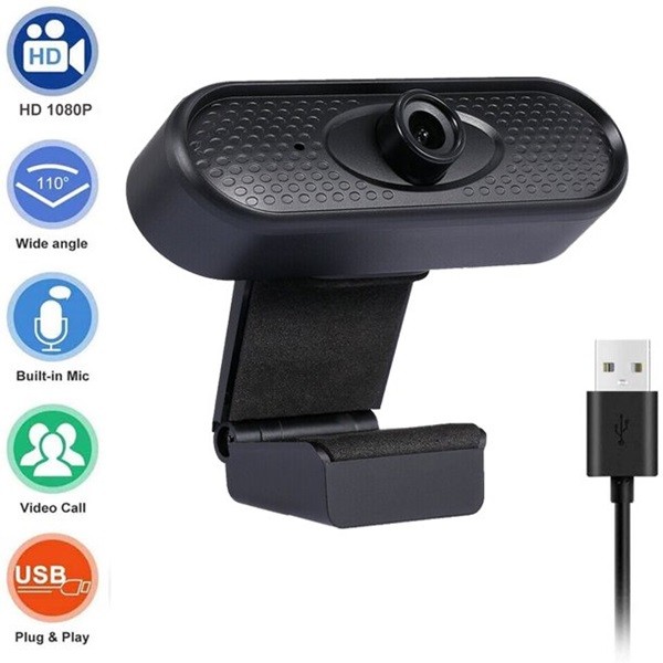 Webcam Full HD 1080p Microphone Mountable Camera - Image 2
