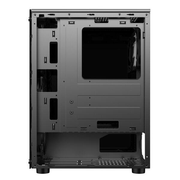 Sharx ZEPHYR Z200 Mid Tower Gaming PC Case – Black (4-Fans) - Image 5