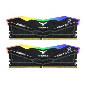 T-Force 32GB 6000MHz DDR5 Delta RGB Desktop RAM Kit, (16GB x2) Black
