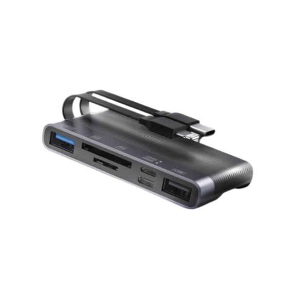 MicroDigit MR378TA USB-C & Lightning 6in1 Docking Station Multifunctional Hub Multi Port Adapter