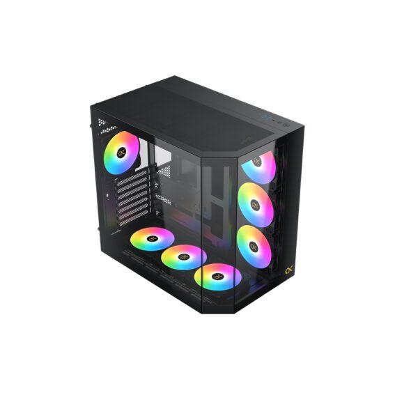 Xigmatek CUBI II Mid Tower ATX Case – Black (7-Fans) - Image 4