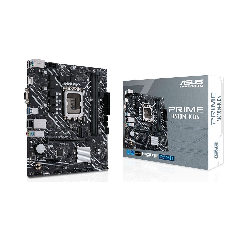 ASUS PRIME H610M-K D4 mATX Motherboard