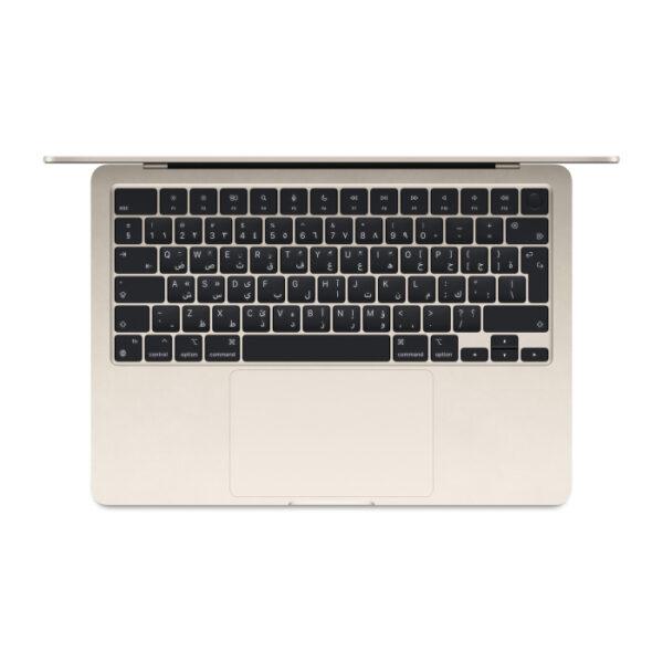 Apple MacBook Air 15" M3 Chip 8-Core CPU 10-Core GPU 8GB RAM 256GB SSD (English/Arabic Keyboard) - StarLight - Image 2