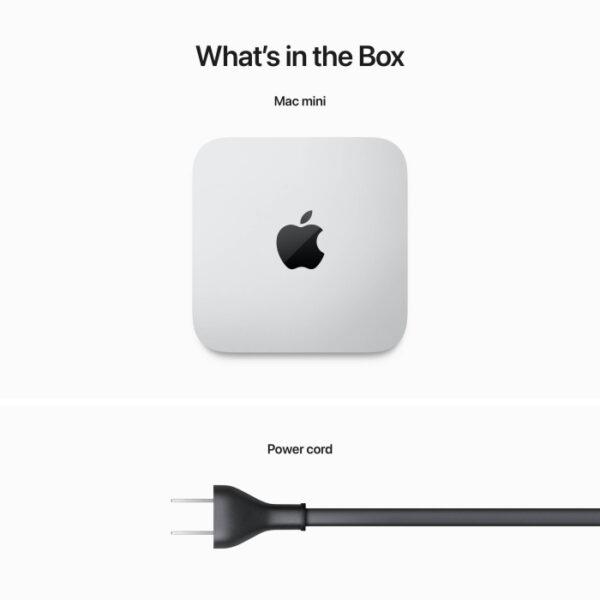 Apple Mac Mini M2 Chip 8-Core CPU 10-Core GPU 16-Core Neural Engine 8GB RAM 256GB SSD - Silver - Image 4
