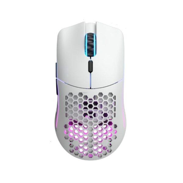 Glorious Model O Minus Wireless Gaming Mouse – Matte White, 65g - Image 2