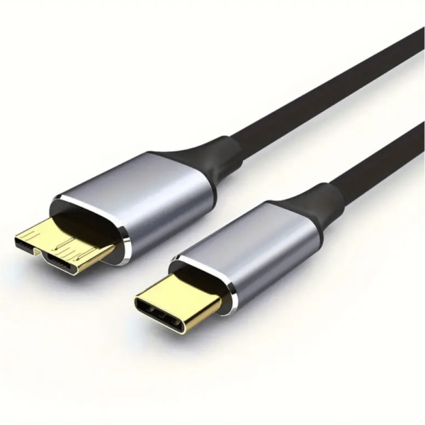 USB-C To Micro-B Hard Drive Cable – Fast Data Transfer – 1 Meter