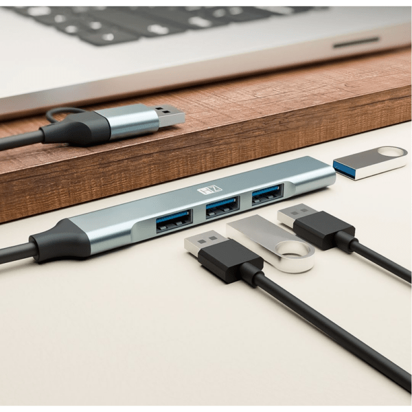 Heatz ZU03 4in1 High Speed USB-C Hub with USB-A 3.0
